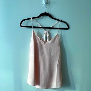 JCrew pink scallop tank